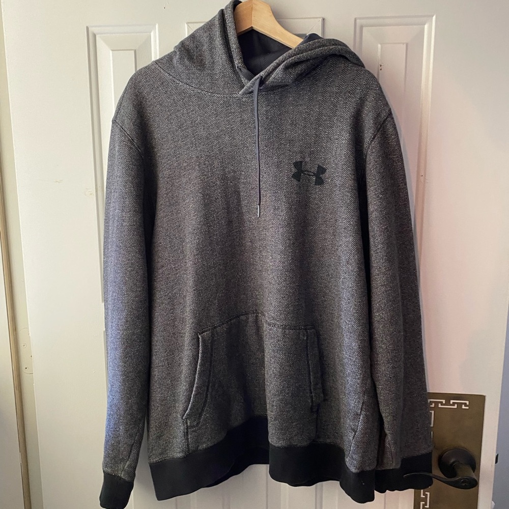 Under Armour Hoodie, loose fit, black/gray
